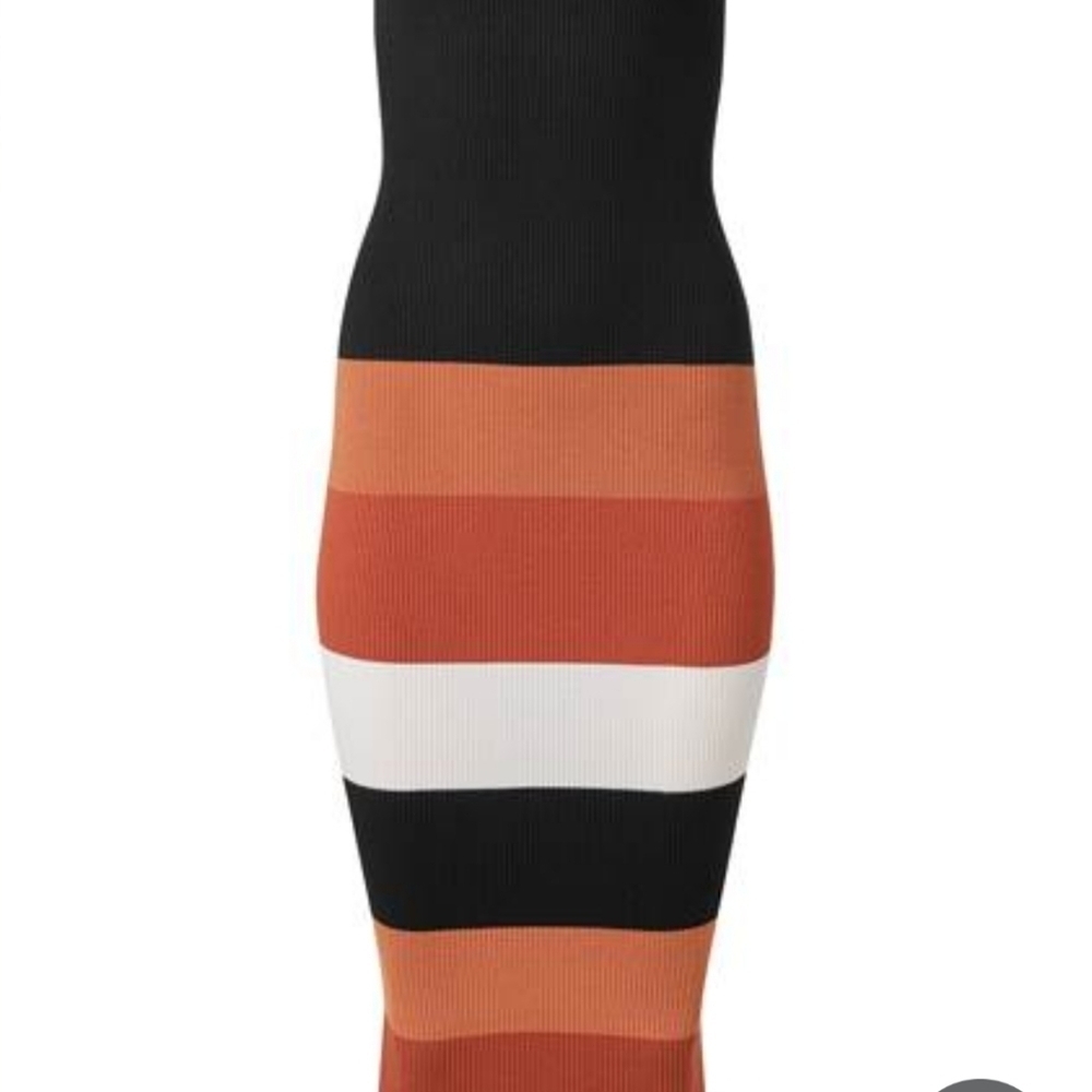Color Block Sweater Dress Sz 1X Fall Autumnal